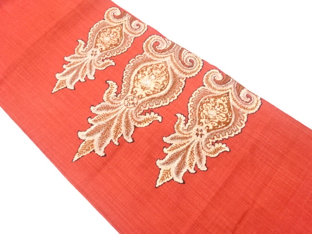 リサイクル　抽象模様織出し名古屋帯